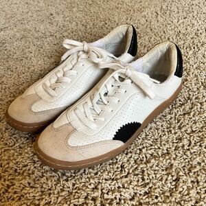 Dolce Vita White and Black Sneakers